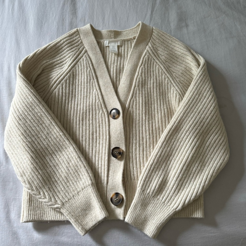 Zara Cream Cardigan with buttons small